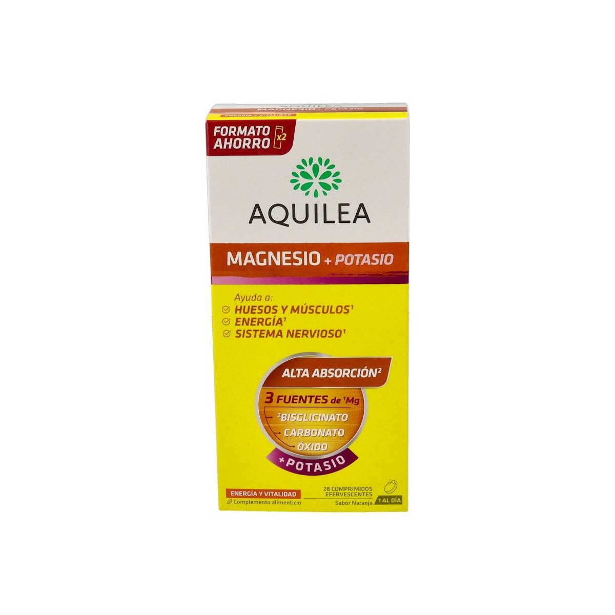 AQUILEA MAGNESIO+ POTASIO DUPLO 28 COMP EFERV