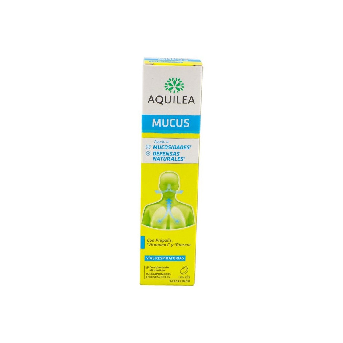 AQUILEA MUCUS 15 COMP EFERV SABOR LIMON