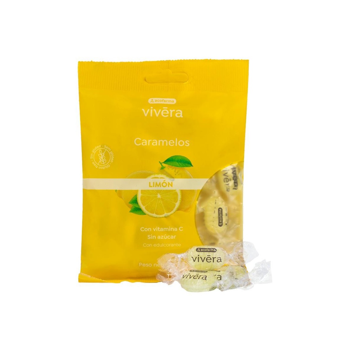 ACOFARSWEET CARAMELOS LIMON S/A 60 G BOLSA