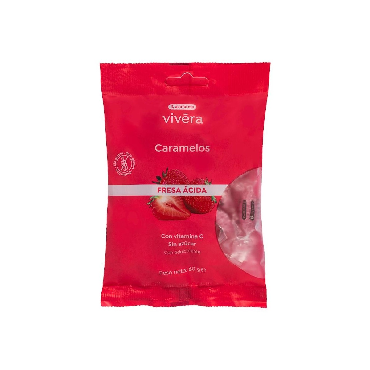 ACOFARSWEET CARAMELOS FRESA S/A 60 G BOLSA