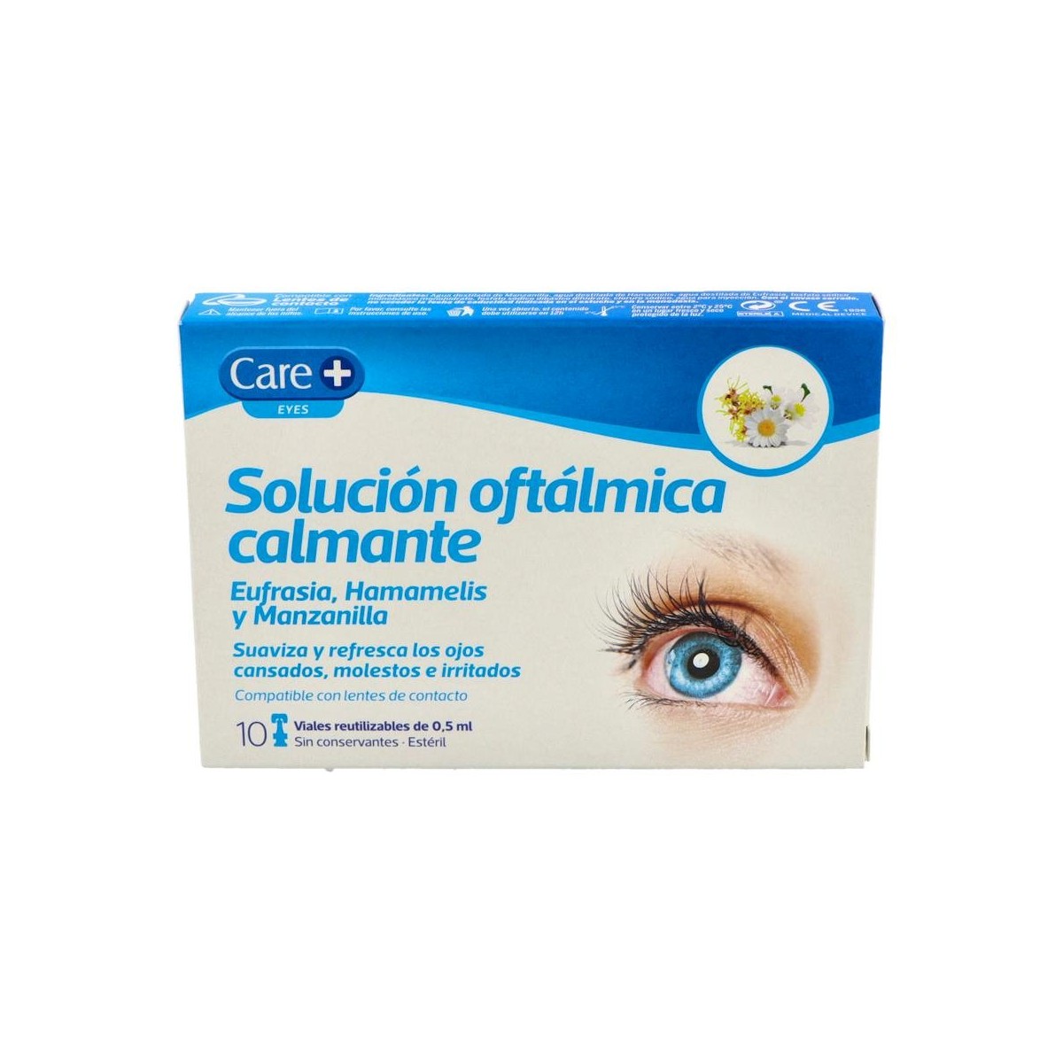CARE+ SOL OFTALMICA CALMANTE, 10 VIALES DE 0,5 ML