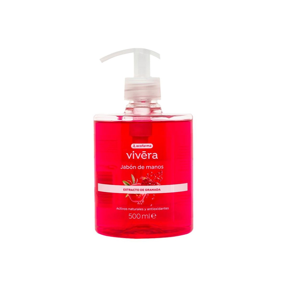 ACOFAR VIVERA JABON MANOS EXTRACTO GRANADA 500 ML
